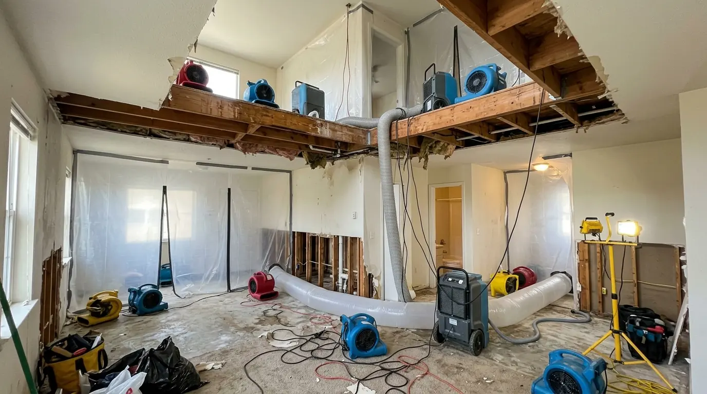 Drying equipment in stacked apartments